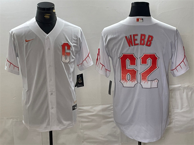 Men's San Francisco Giants #62 Logan Webb White City Connect Cool Base Stitched Jersey Men's San Francisco Giants #62 Logan Webb White City Connect Cool Base Stitched Jersey